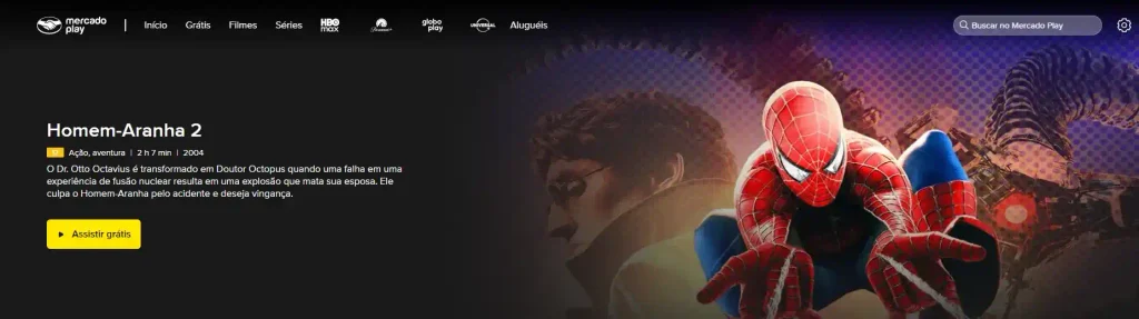 Homem-Aranha 2 (2004) online de graça, dublado e em HD