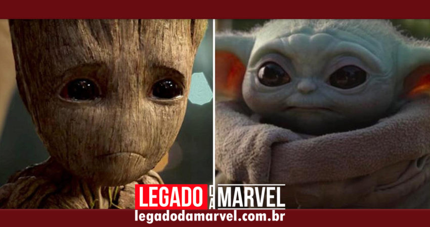 Guardiões x Star Wars: Baby Groot e Baby Yoda se encontram em vídeo!