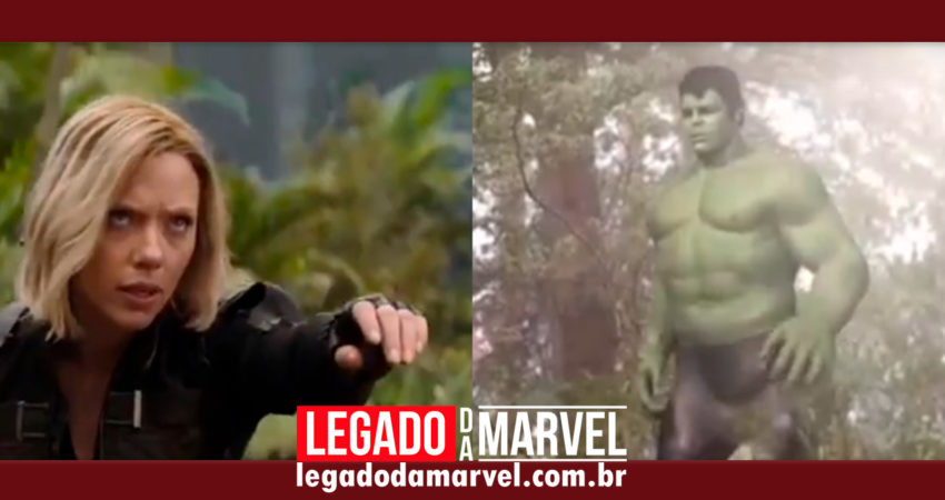 Vaza cena do Professor Hulk e Viúva Negra em Vingadores: Guerra Infinita!